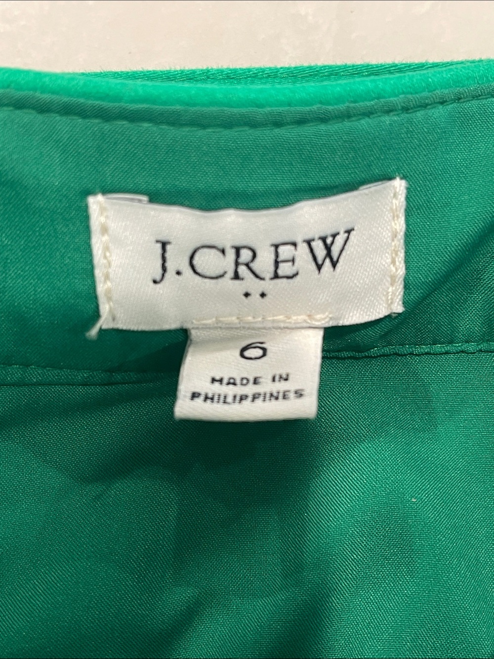 J.Crew Sateen Belted Pencil Skirt In Kelly Green Size 6 - Picture 5 of 8